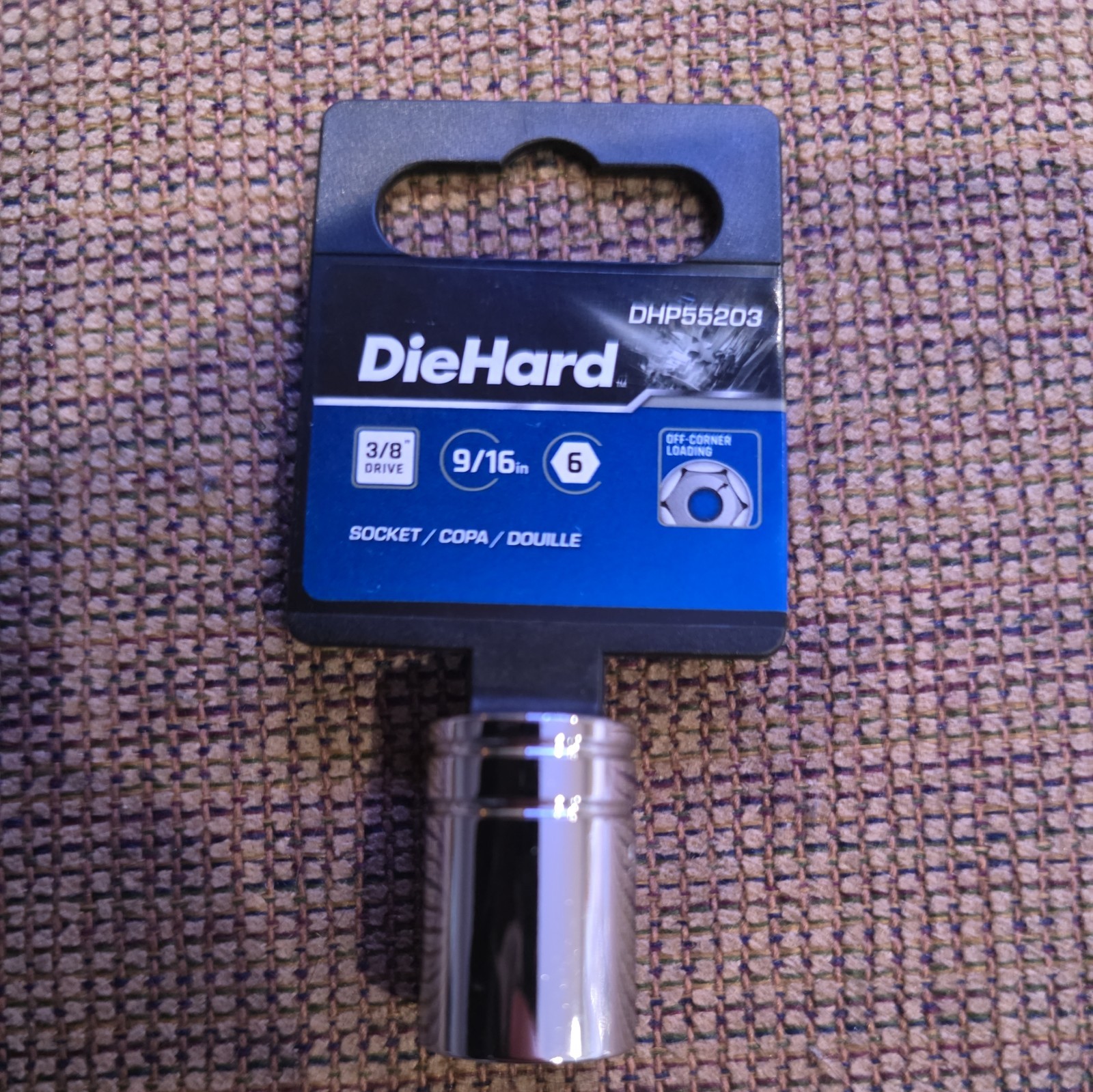 DieHard 3/8″ Drive 6-Point Socket 9/16 DHP55203