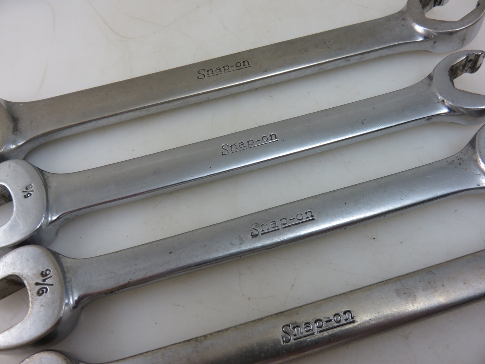 Snap-On RXS Series SAE Flare Nut Open End Wrench 6pc Set 3/8″-3/4″ **NO 11/16**