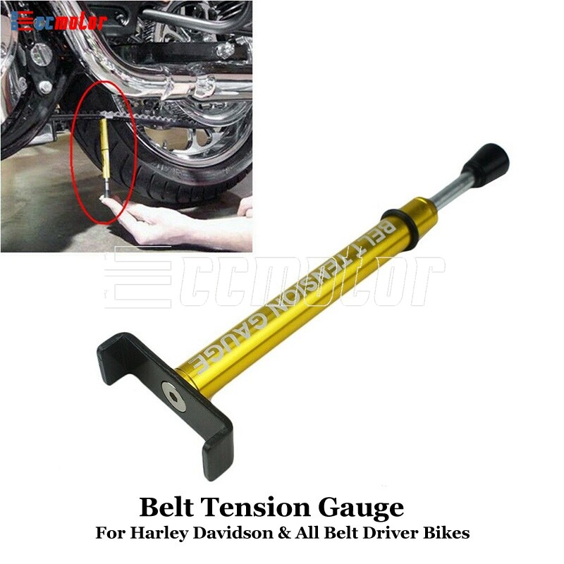 Motorcycle Adjustable Belt Tension Gauge Tool For Harley & All Belt Drive Bikes