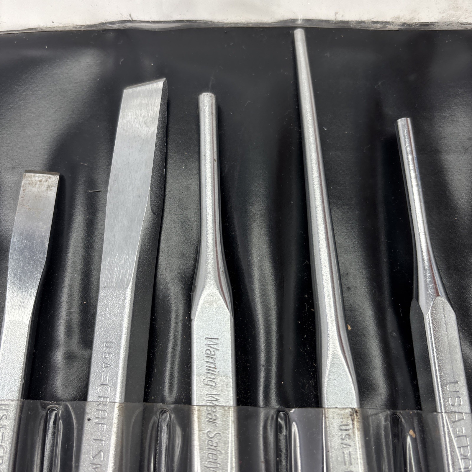 Craftsman 43032 Punch & Chisel Set 10 pc Set WF W/Org Pouch Complete + 42976 USA