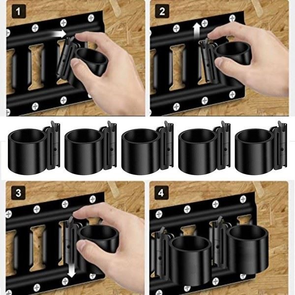 5PCS Heavy Duty For ETrack Tool Holder For Trailers Garage Warehouse Use