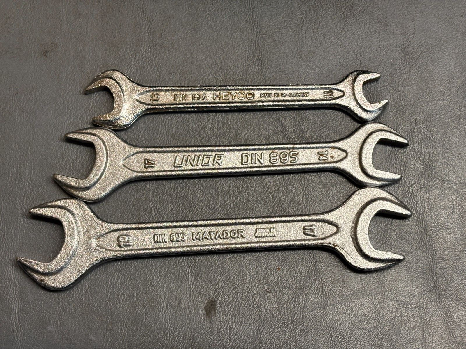 Vintage Mercedes Bens DIN 895 Wrenches – Made in Germany – Matador Unior Heyco