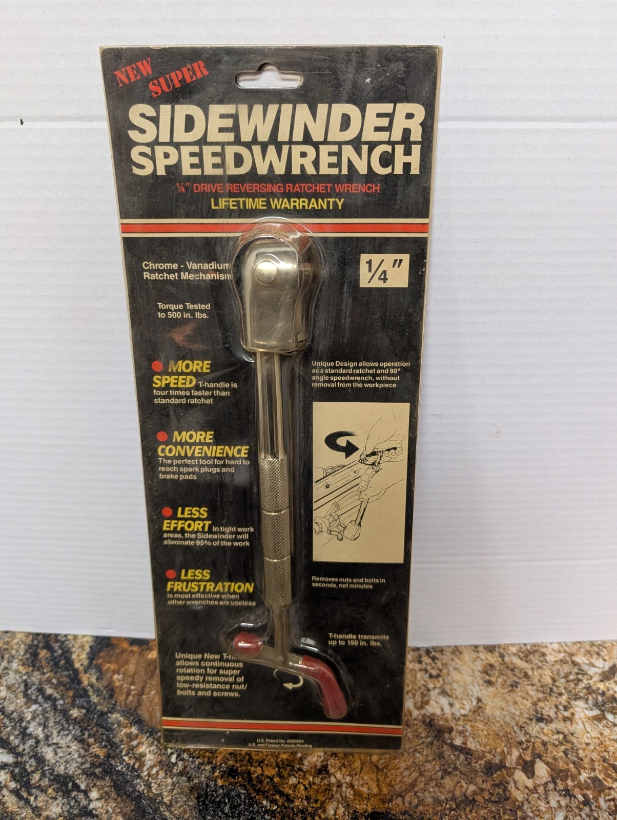 Vintage Sidewinder Speedwrench 1/4 In NIB