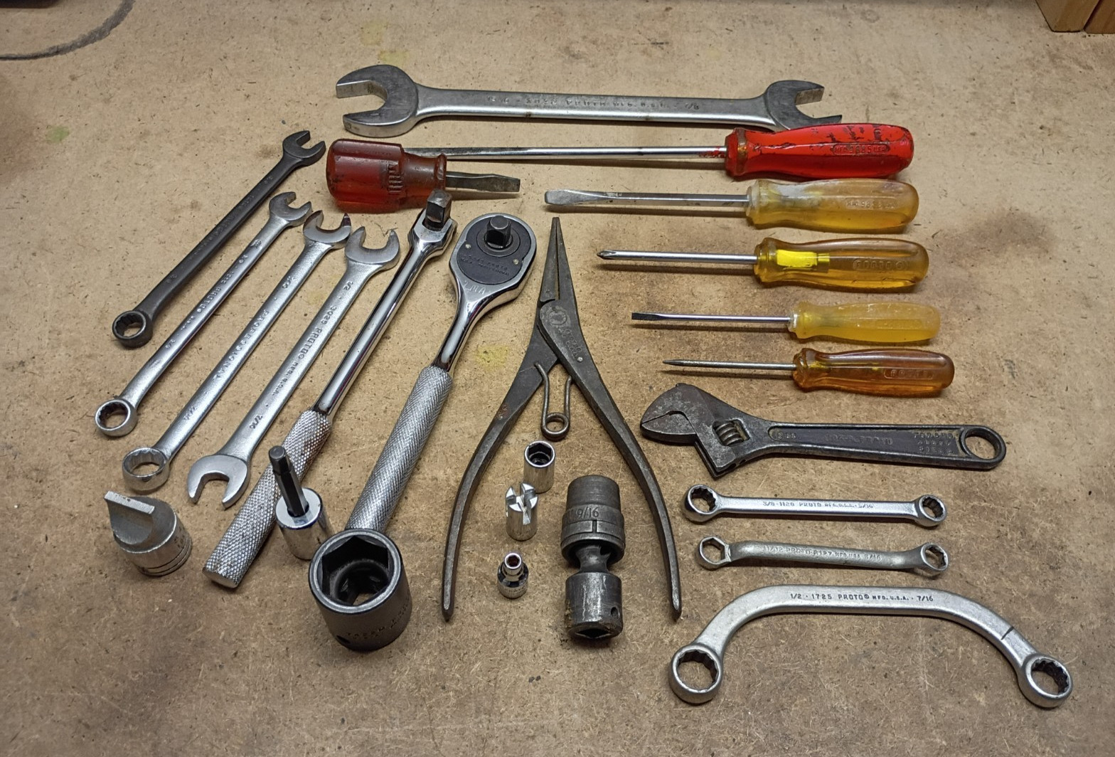 MIX LOT OF 25 PROTO TOOLS.