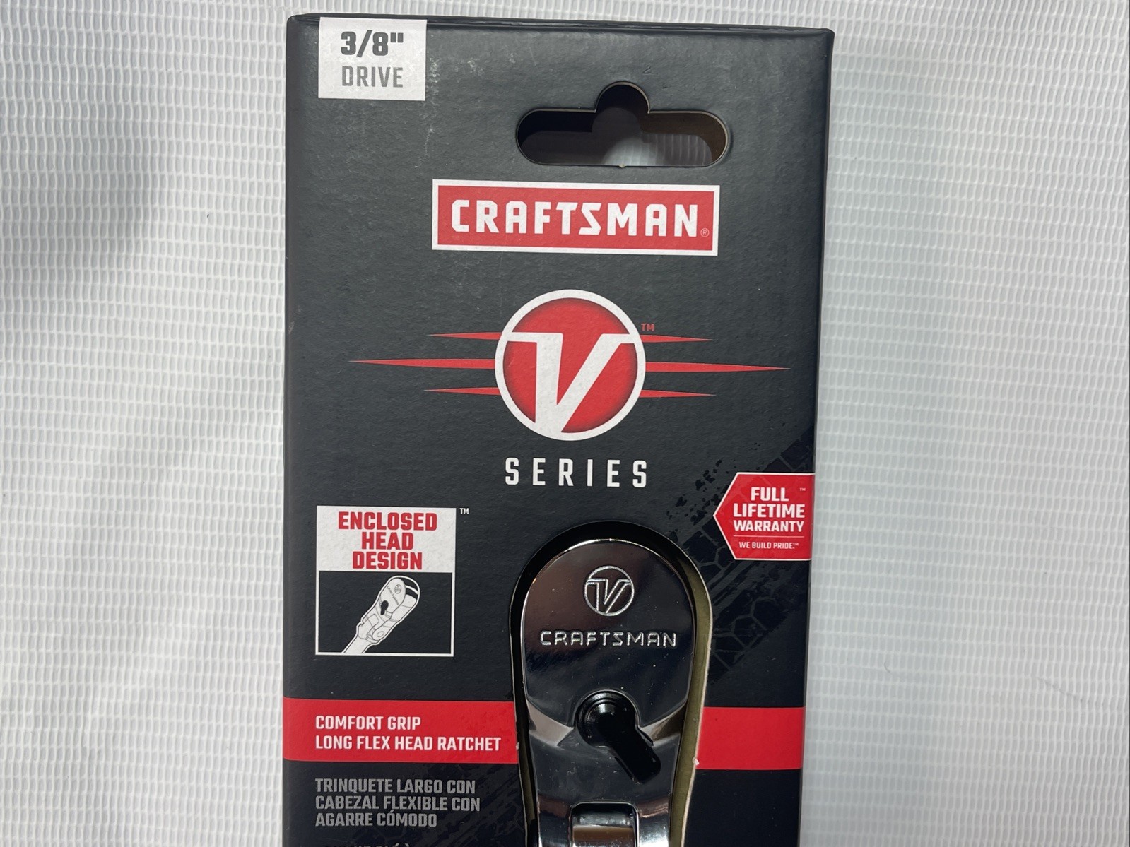 Craftsman V- Series 3/8″ Drive Comfort Grip Long Flex Head Ratchet CMMT86326V