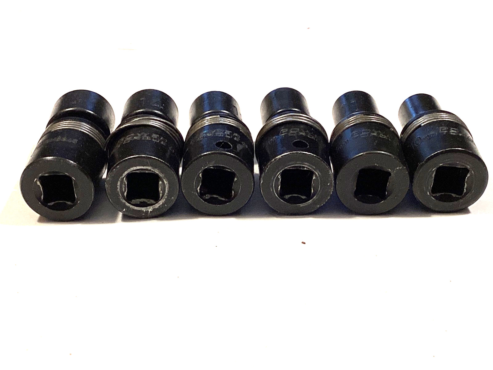 Power Torque 6 Piece Metric 6 Point Shallow Universal Socket Set 10MM-16MM NICE