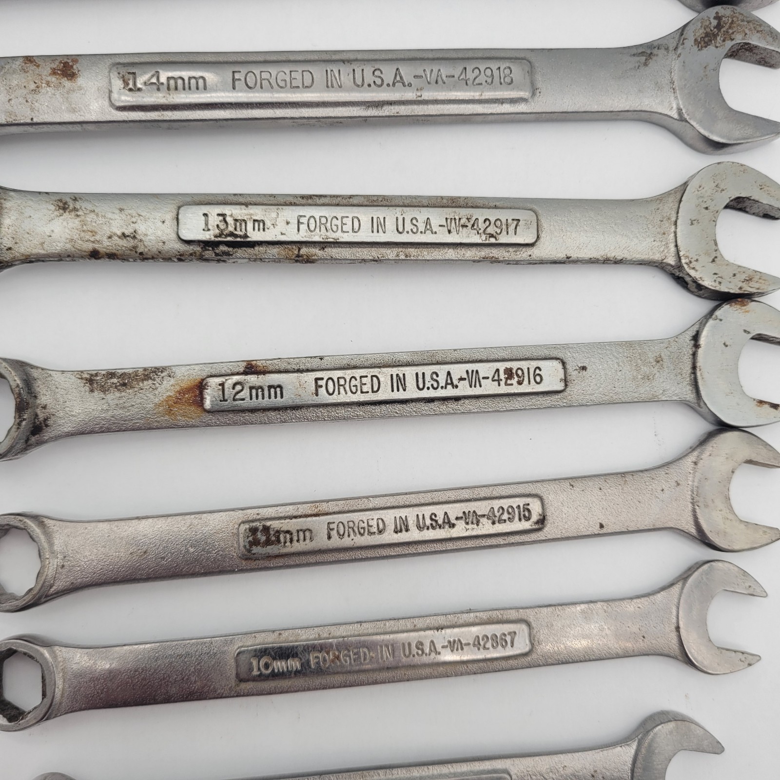 CRAFTSMAN USA Metric 12pt Combination 10pc Wrench Set 6mm to 16mm -V^- VV Lot