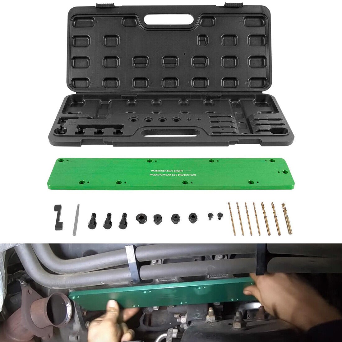 71500 Exhaust Manifold Bolt Stud Drill Template Removal Tool For Dodge 5.7L Hemi