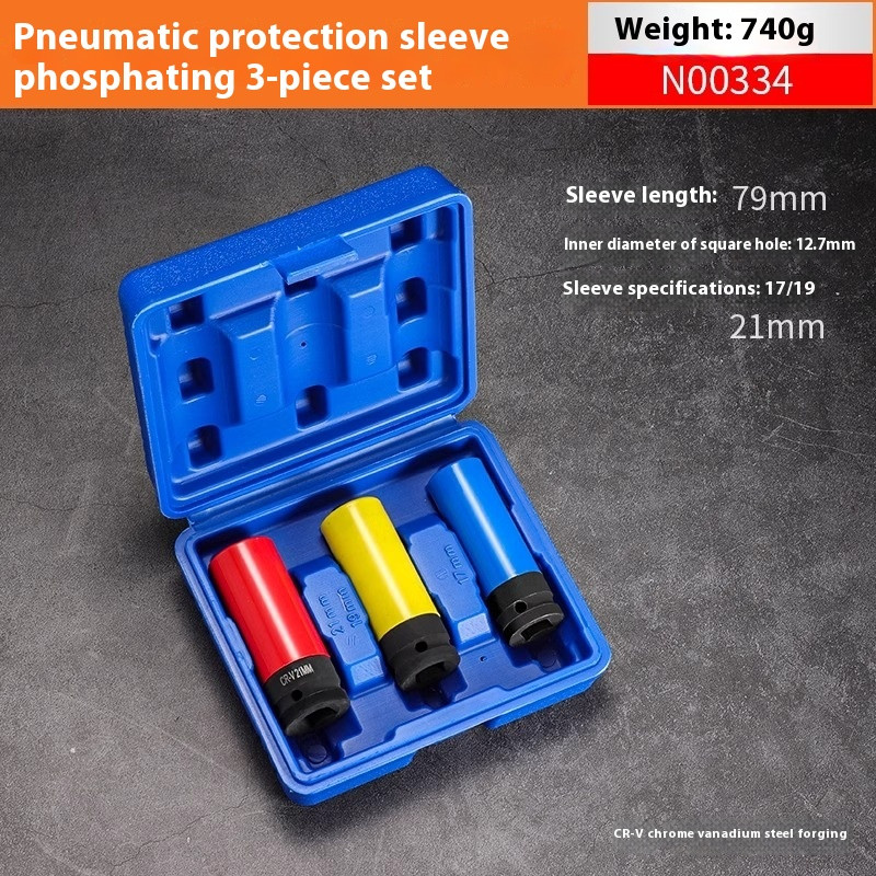 Pneumatic Tire Removal Protection Socket Set Extended Special Socket Wrench