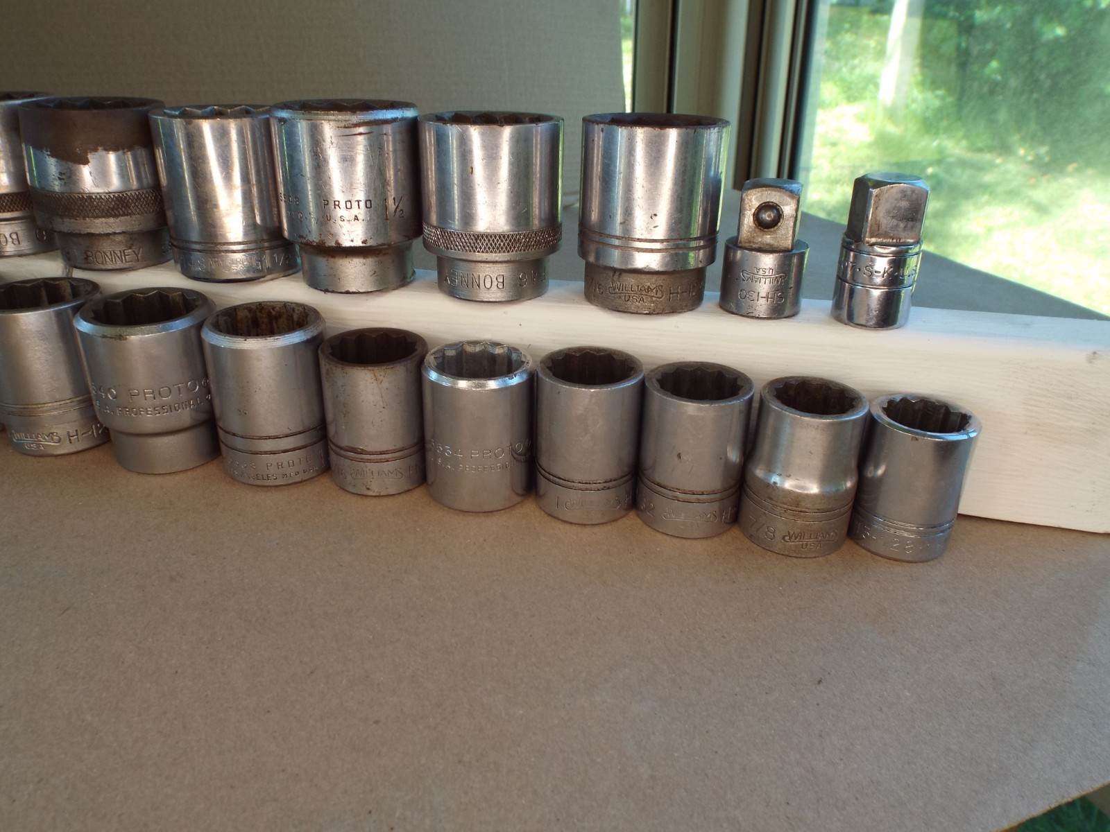 VTG 25 Pc 3/4″ Dr USA Socket Williams Proto Bonney Etc.. 7/8 – 1-5/8 Work (Read