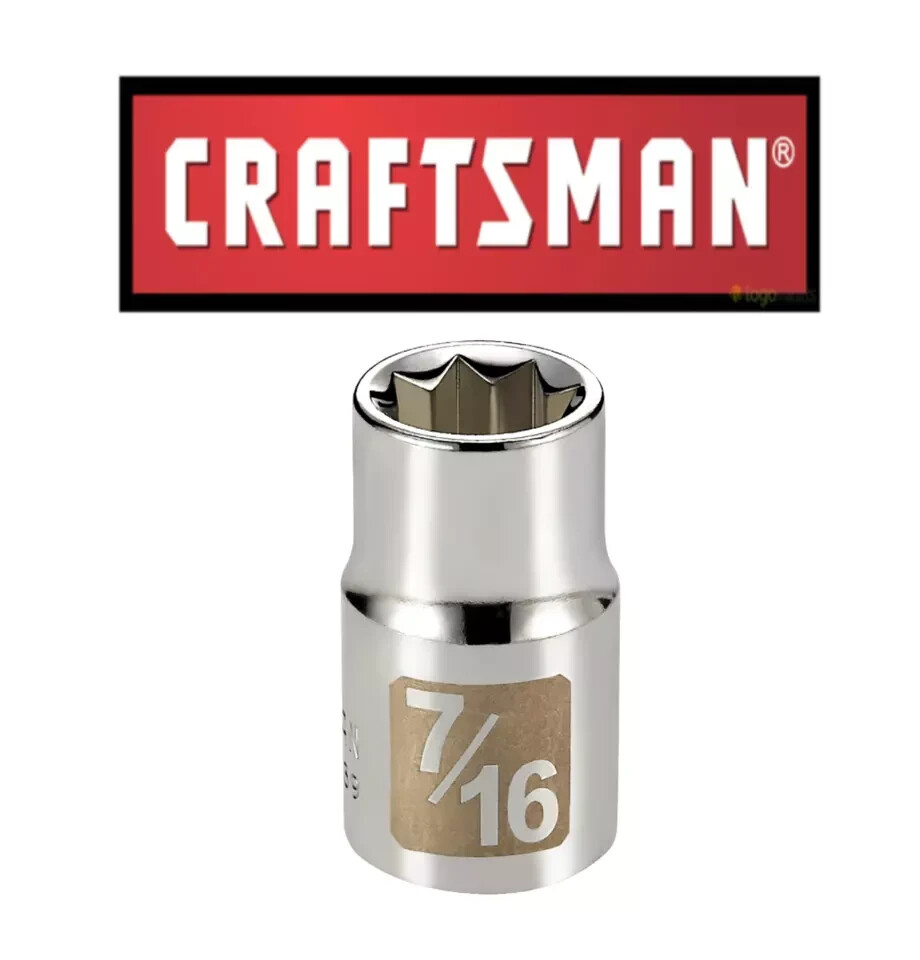 Craftsman Easy Read – 3/8″ or 1/2″ Drive SAE Star 8-Point Socket – STD New
