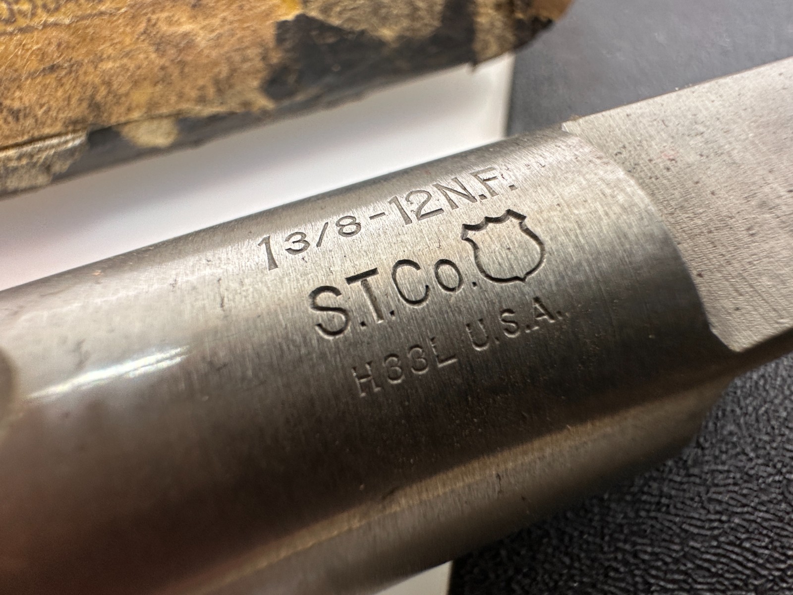🇺🇸 S.T. Co Tools USA H33L 1-3/8-12 N.F. Taper 4-Flute Tap (NEW Old Stock NOS)