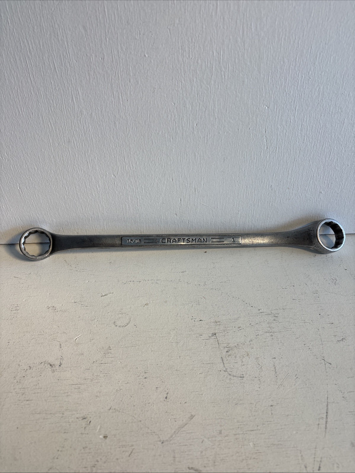 Vintage Craftsman 15/16″ X 1″ Offset Double Box End Wrench 12Pt Sae 13.5” Long