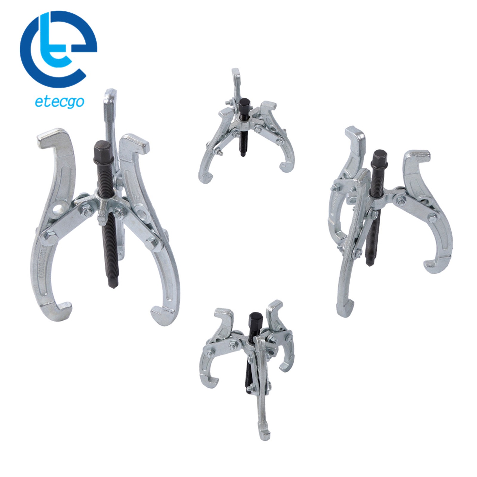 3-Jaw Bearing Puller Wheel Gear Pulley 4 Pcs 3″ 4″ 6″ 8″ Gear Puller Set