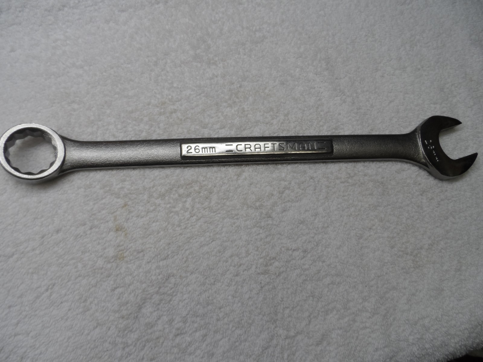 Craftsman Metric MM Combination Wrench, USA 12pt, 26mm – Part # 42932 (sticker)
