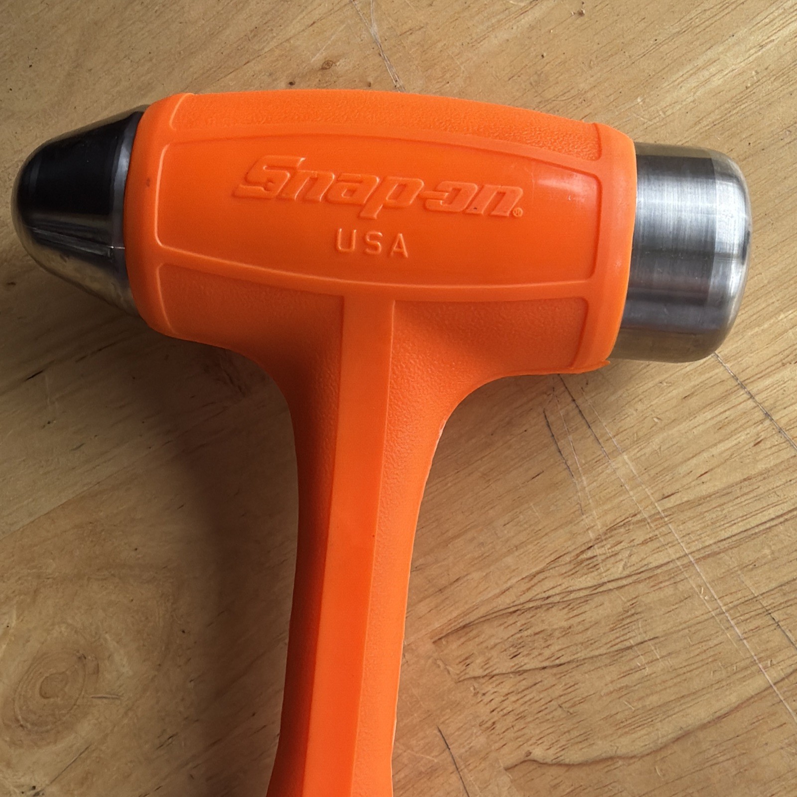 Snap On Tools 40oz Ball Peen Dead Blow Hammer Orange Soft Grip HBBD40 USA NEW