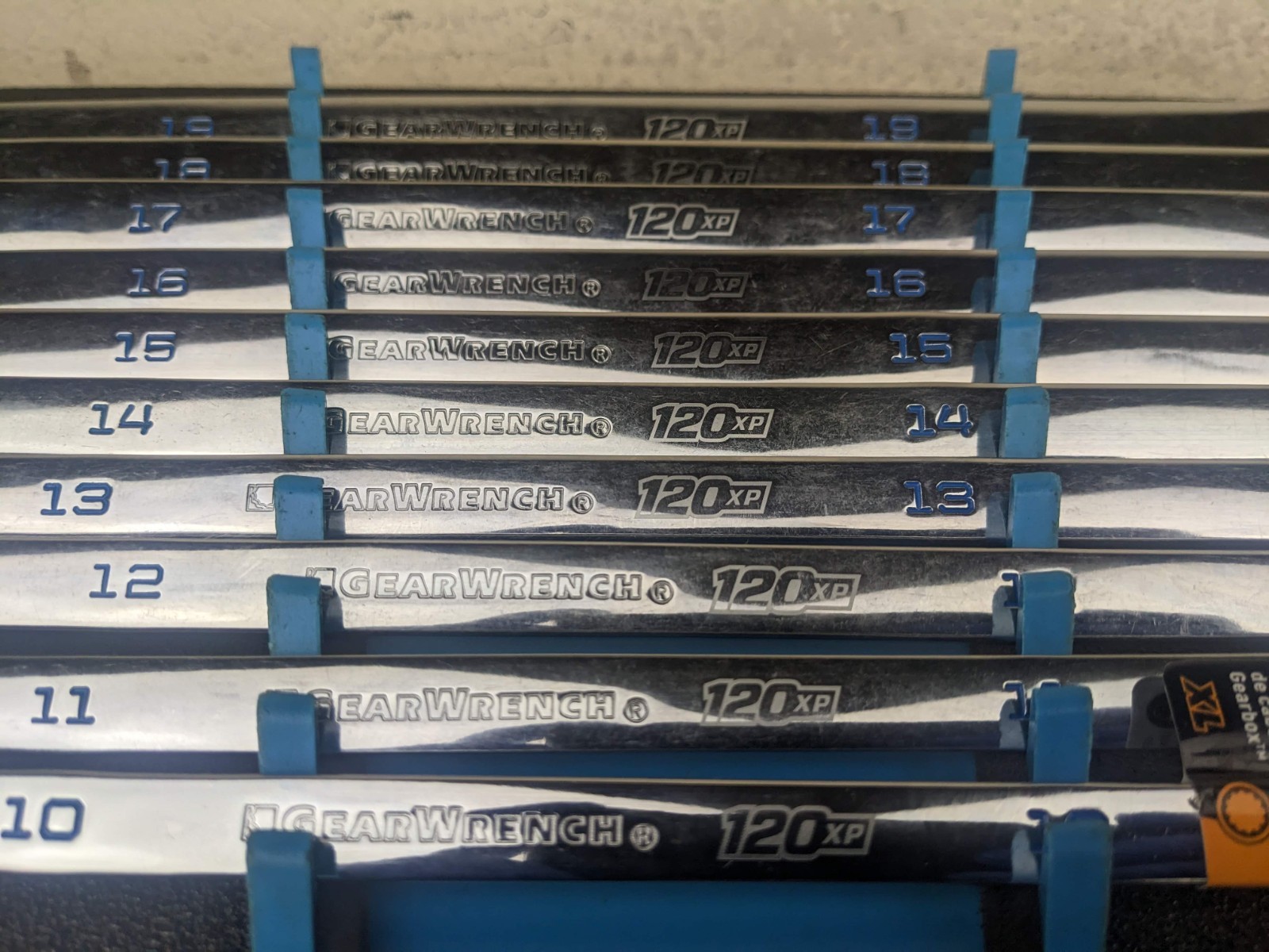 #bm678 Gearwrench 120XP 10-piece 10 to 19 mm Ratcheting Flex Head Wrench Set