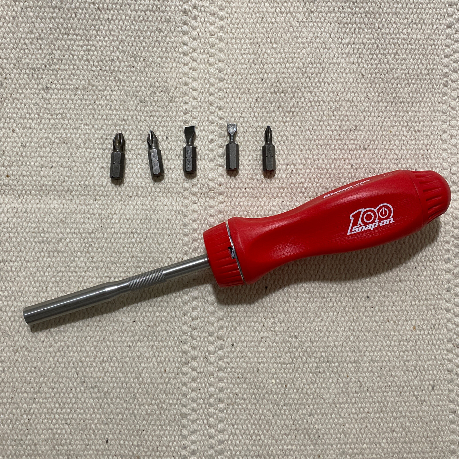 Snap On Ratcheting Screwdriver 100th Edition Hard Handle SSDMR4BRZSF Brand New