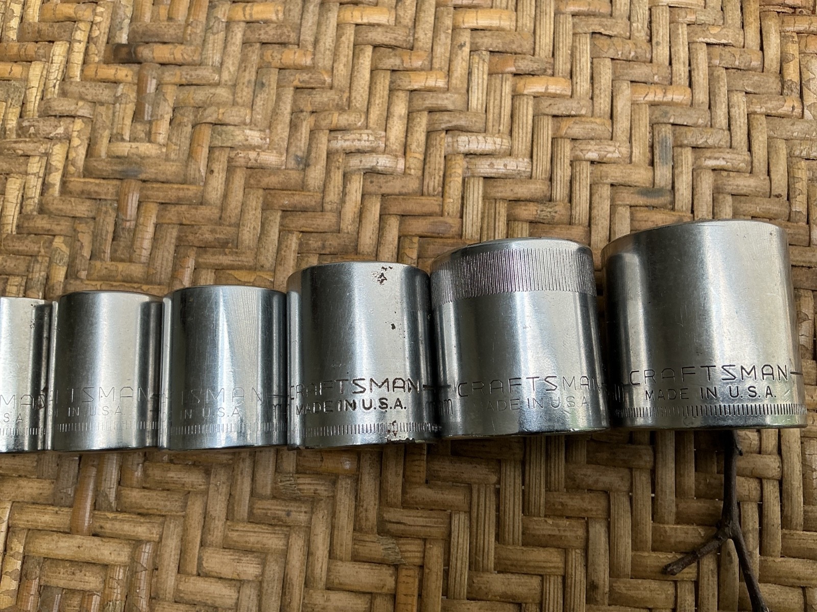 Shallow Socket Set CRAFTSMAN, USA, Metric, 12pc. 1/2″ Drive, 12pt 10MM-32MM