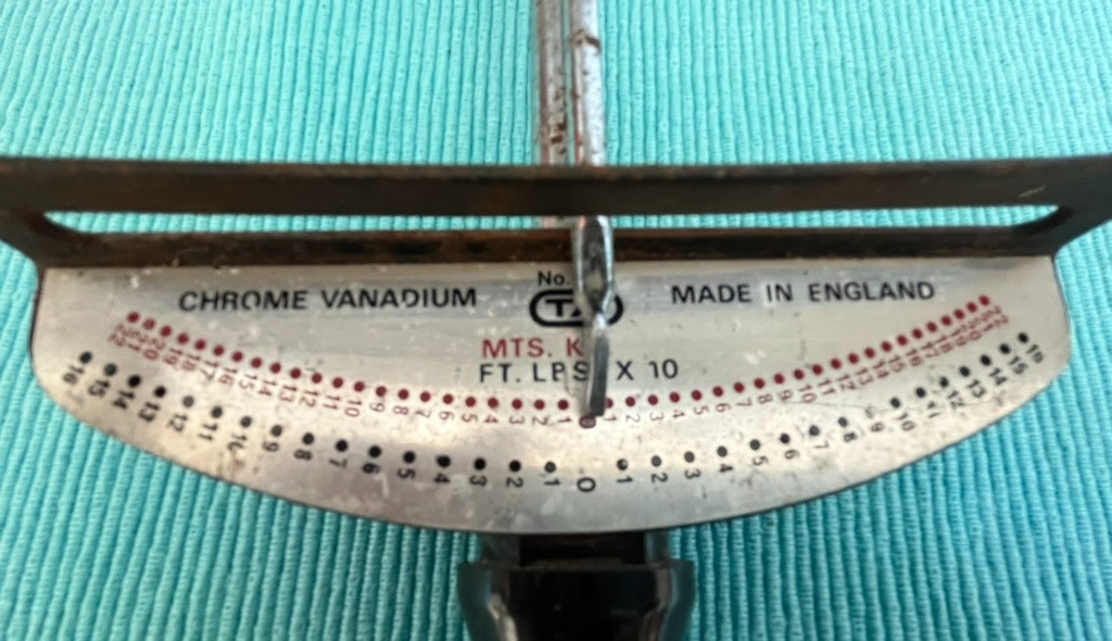 Vintage Torque Wrench 1/2 Inch Square Drive Chrome Vanadium