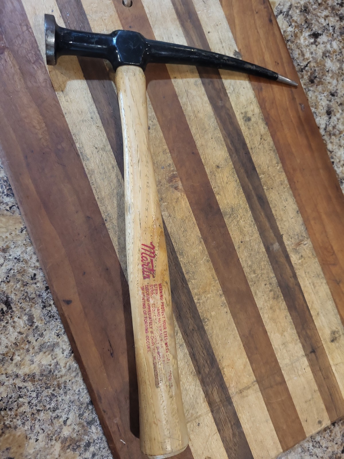 Martin Tools USA 🇺🇸 156-GB Curved Pick Body Hammer – Hickory Handle VGUC 🔥