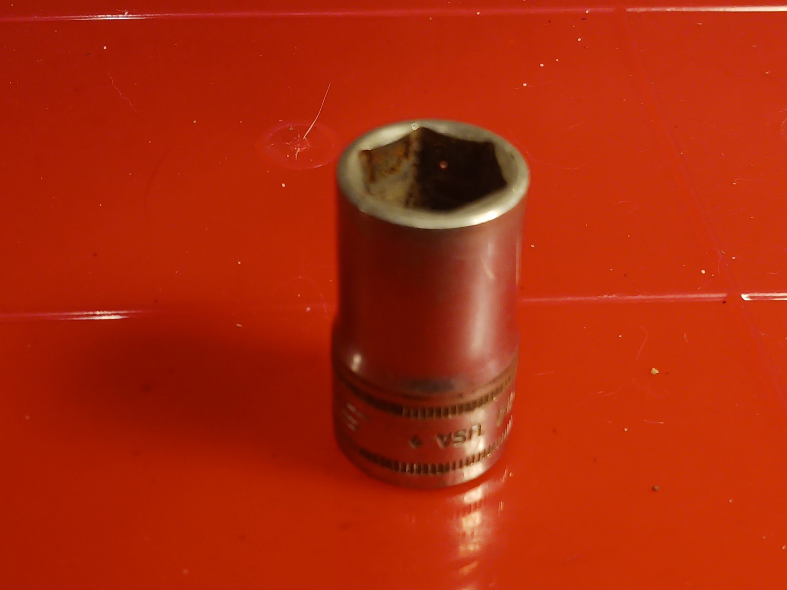 Snap-On Tools USA 1/2″ Drive 6 point 14mm Metric Shallow Chrome Socket TWM14A