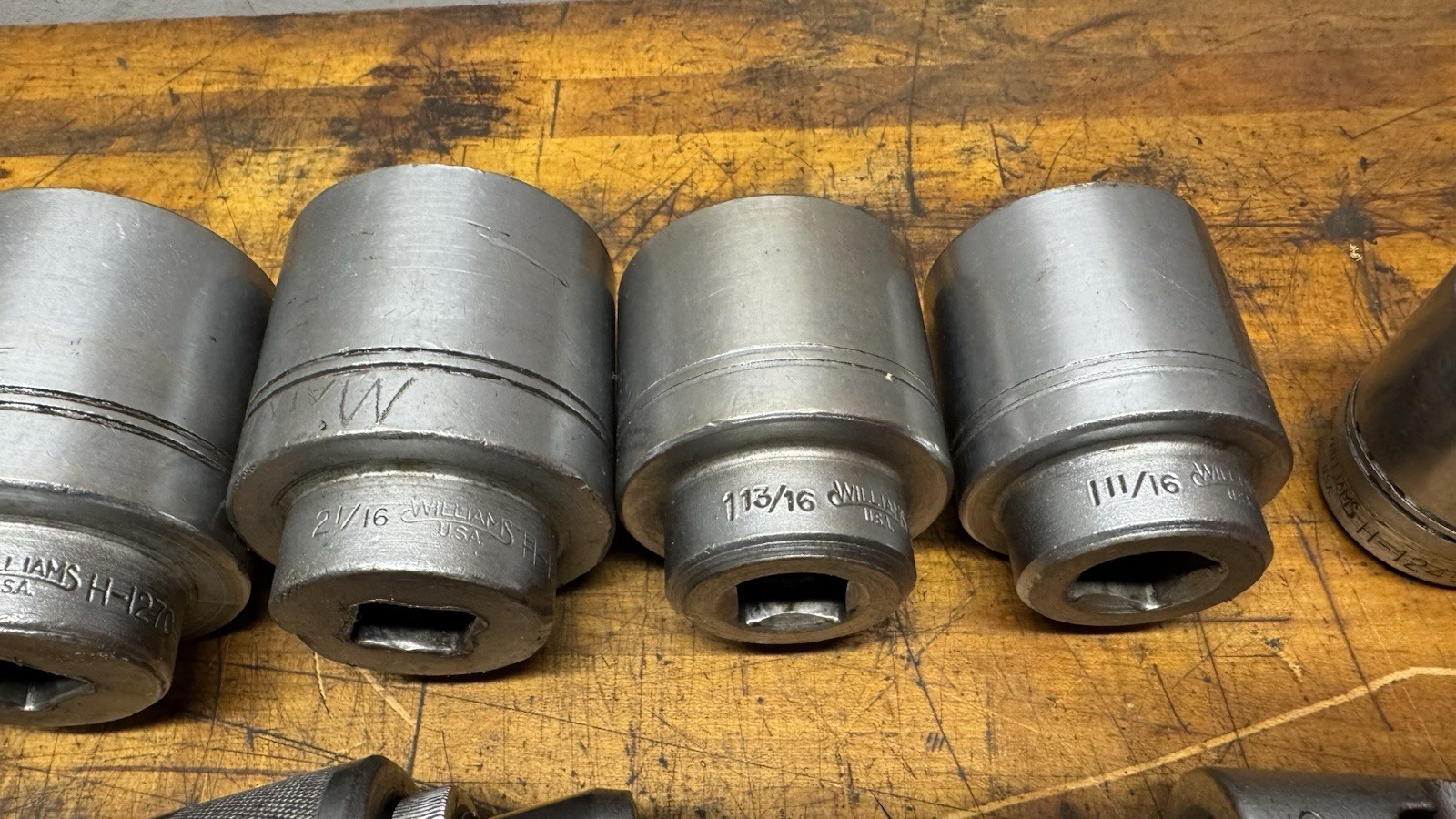 Williams 3/4″ Drive Socket Set 1-1/16” To 2-3/8” Heavy Duty Industrial Set