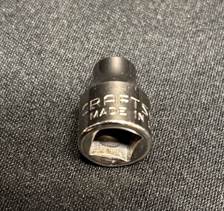 VTG Craftsman 1/4in. 6 Point 3/8″Socket 42999 Inverse G Replacement Great Con.