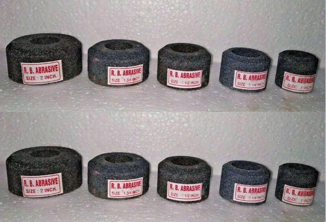 VALVE SEAT GRINDING STONES SET OF 10 PCS For SIOUX HOLDER 11/16″ Thread 80 Grit.