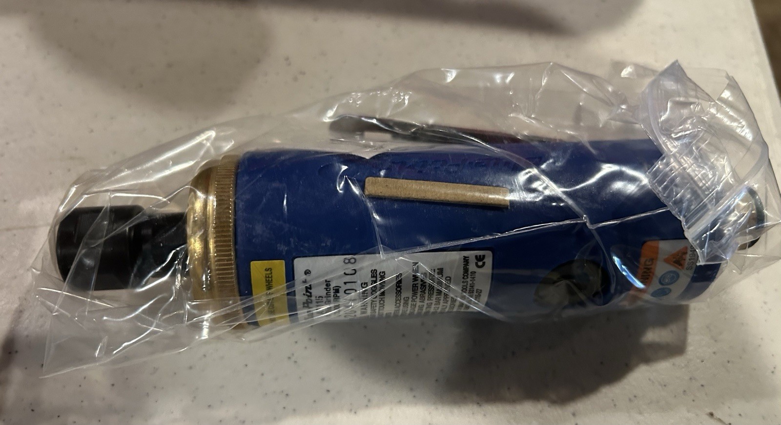 NOS. Blue Point AT115 1/4″ Medium Straight Die Grinder 22,000 RPM