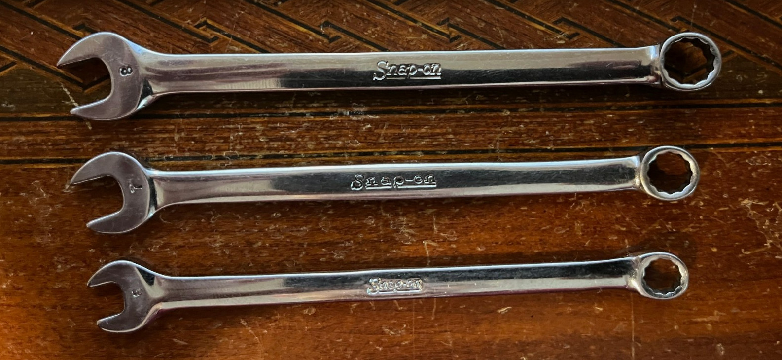 Snap-on Metric Combination Wrench Lot OEXM 6,7,8,9,10,20,21 Vintage Underline