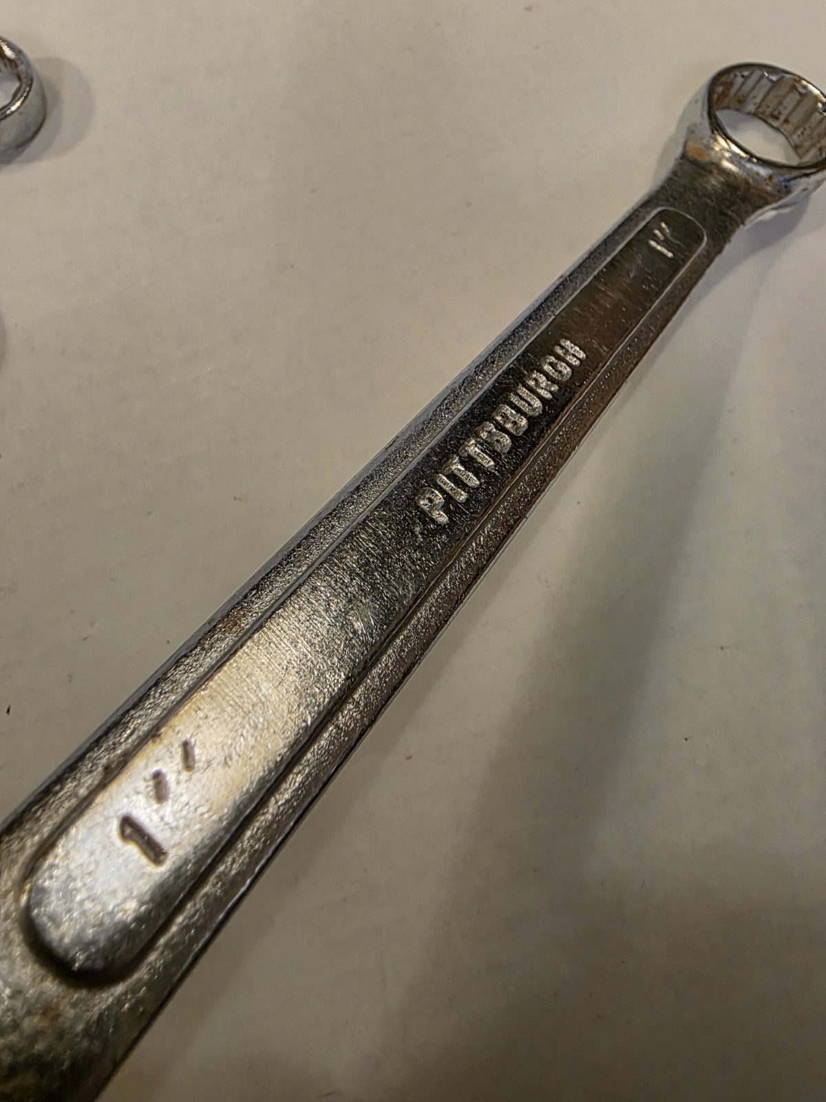 Pittsburgh Combination Wrench Set 14 Peice Raised Panel 12 Point 15 Degree