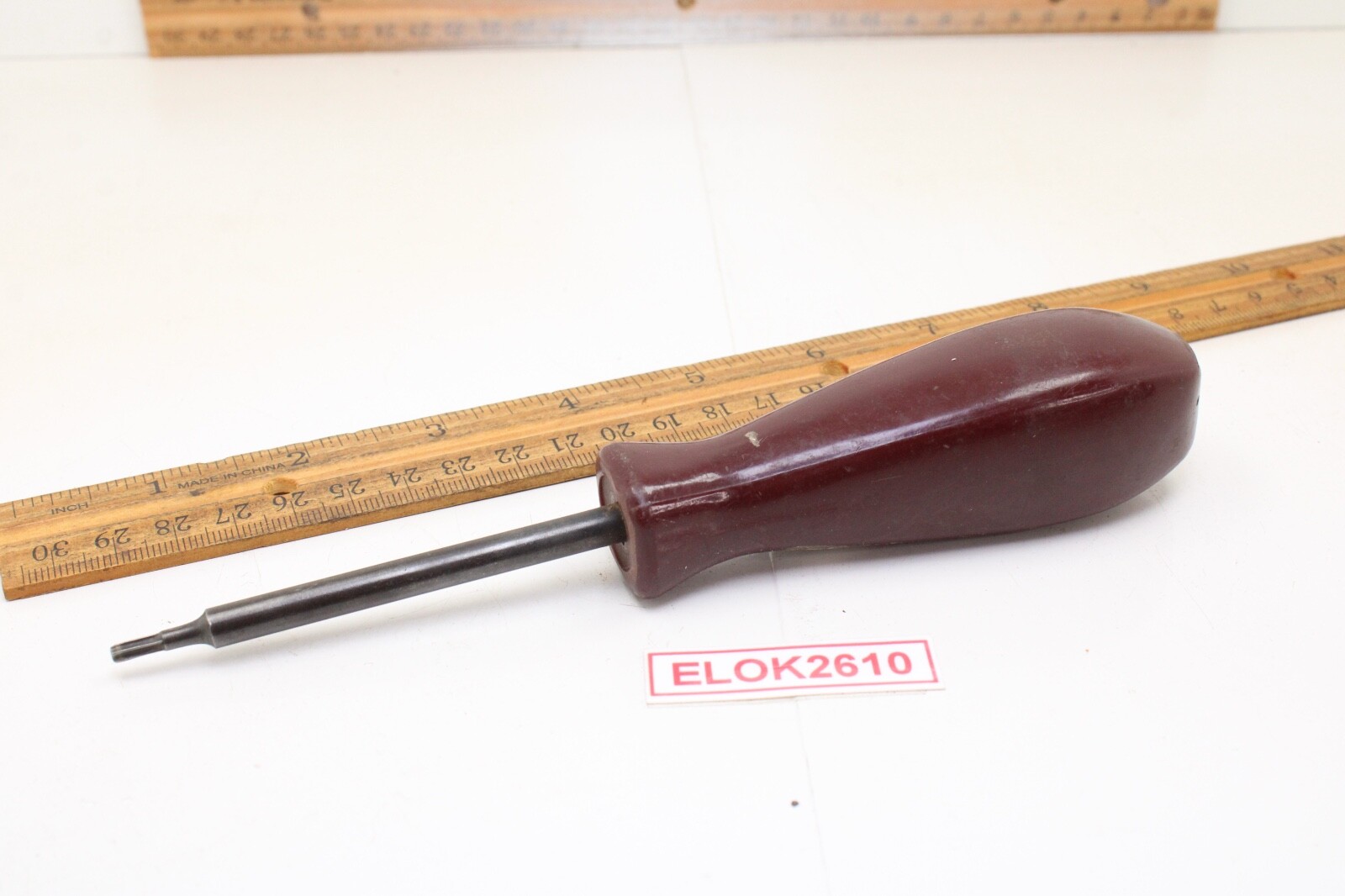 Matco Tools SDM T15 Torx 3″ Driver Burgundy Hard Handle USA