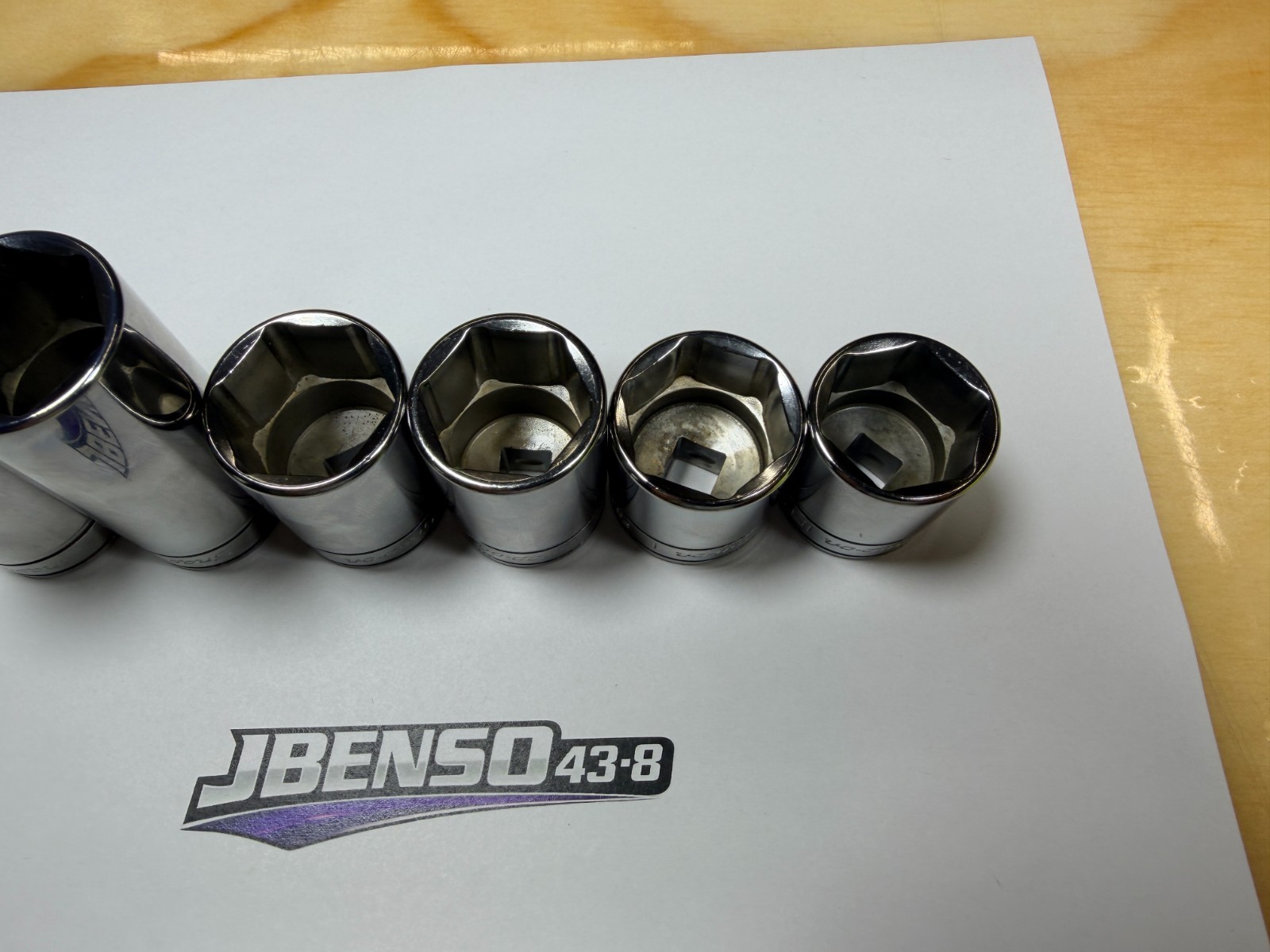 Snap-On Tools USA NEW 6pc 3/8″ Drive 15/16″ & 1″ SAE 6pt Add-On Sockets