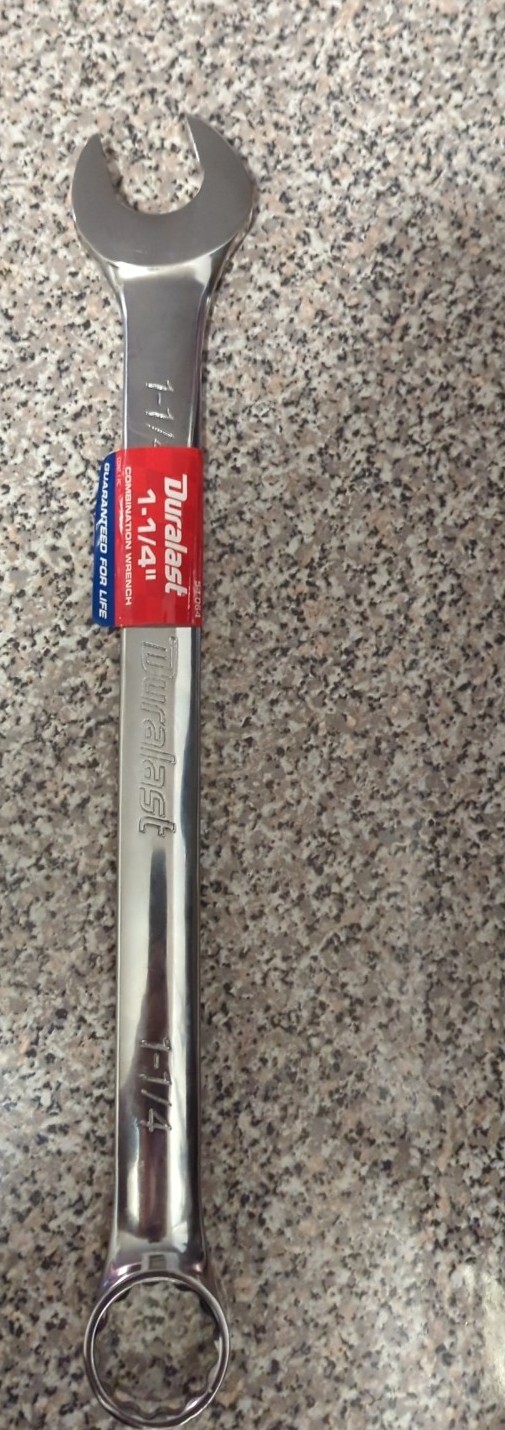 79-115 Duralast 1-1/4″ Combination Wrench 12 Point Box Green Dot Model