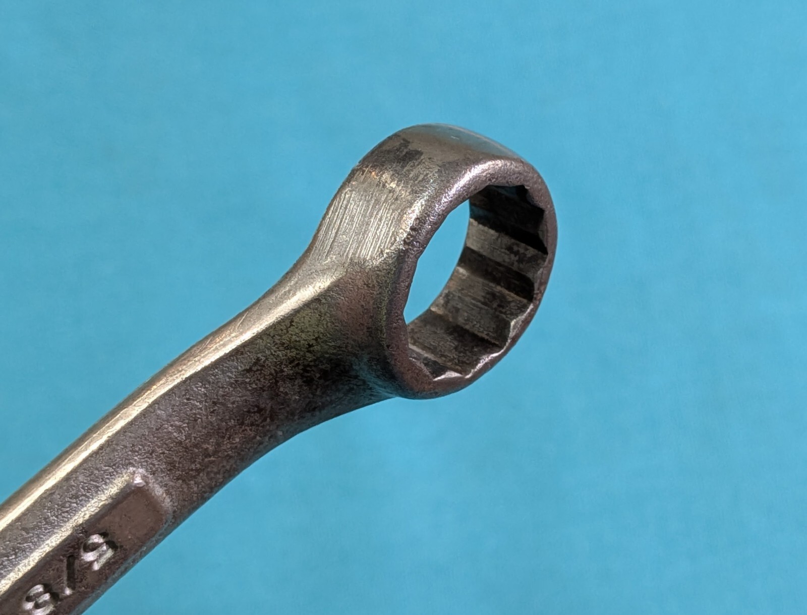 Vintage CRAFTSMAN 5/8″ X 3/4″ 12pt Stubby Box End Wrench SAE U.S.A. *V-Forge*