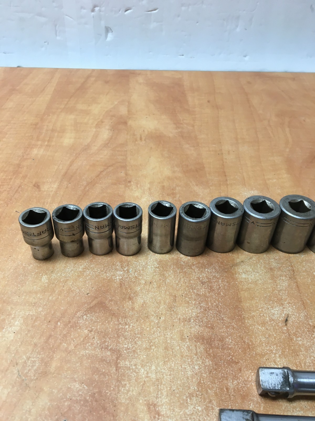 Vintage Craftsman 1/2” Drive Socket Set =V= Series 17 Pieces 12 Point SAE