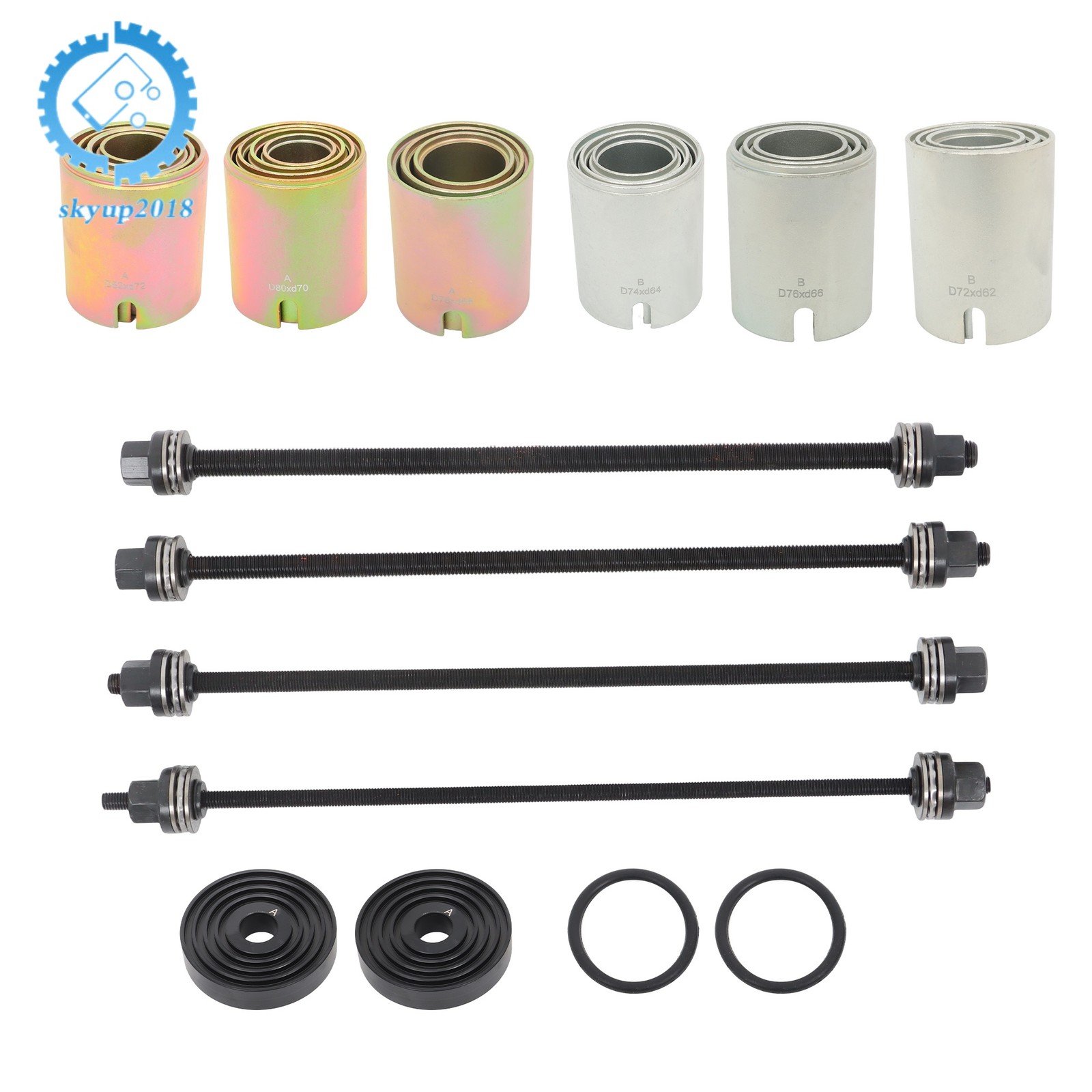 Universal 26Pcs Press Pull Sleeve Kit Bush Bearing Removal Insertion Tool Kit