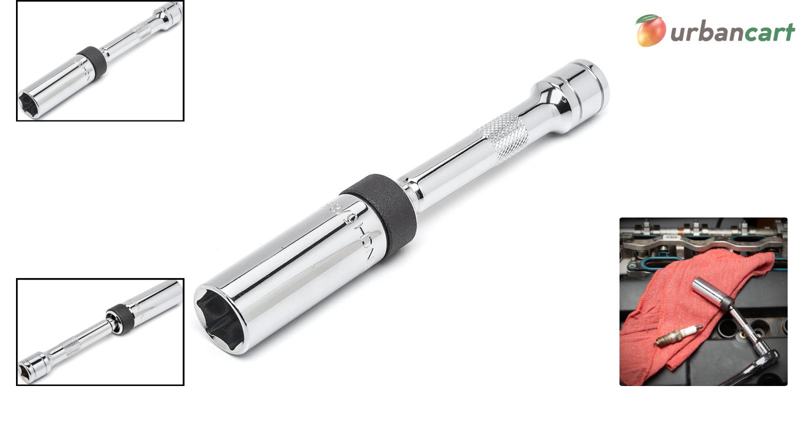 Magnetic Swivel Spark Plug Socket Set – 6″ for Easy Access and Secure Grip