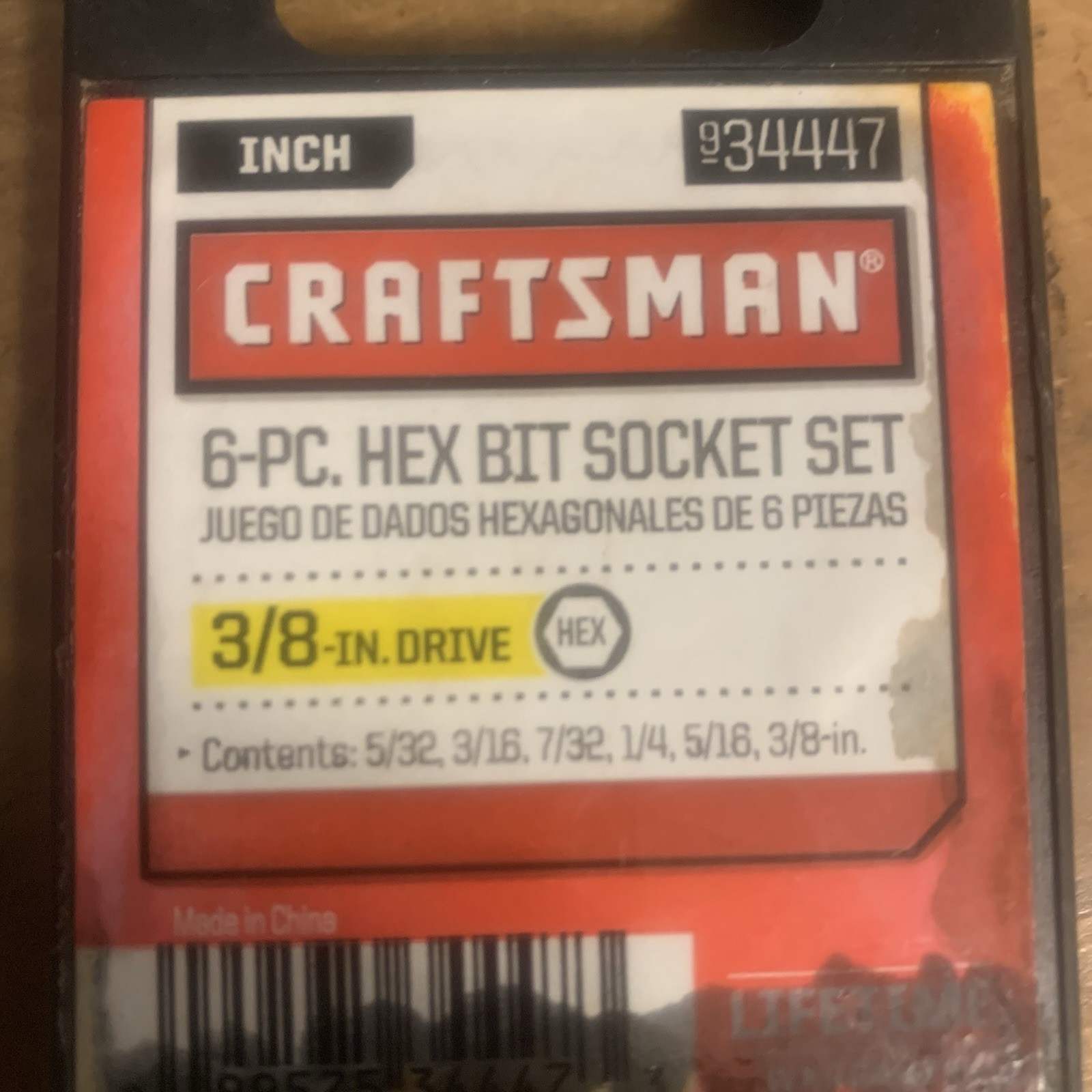 Craftsman Hex Bit 6 Piece Socket Set 34447