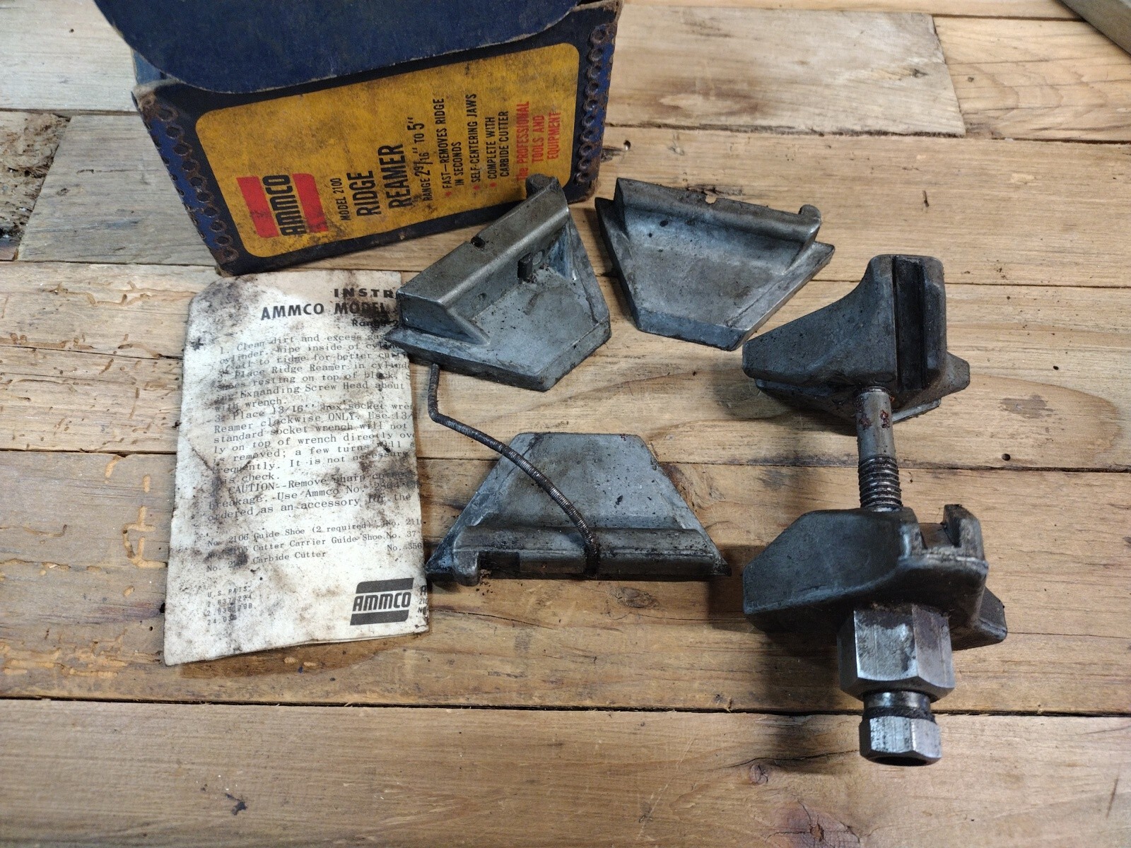 Ammco Model 2100 Ridge Reamer Tool INCOMPLETE Range 2 9/16” to 5 Vintage USA