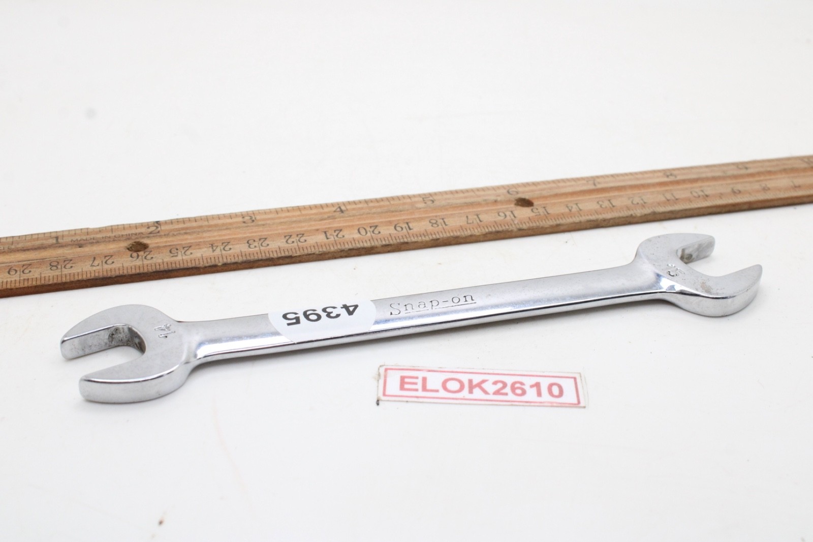 Snap-on VOM1415 14mm x 15mm Metric Open End Chrome Wrench 6-7/8″ USA