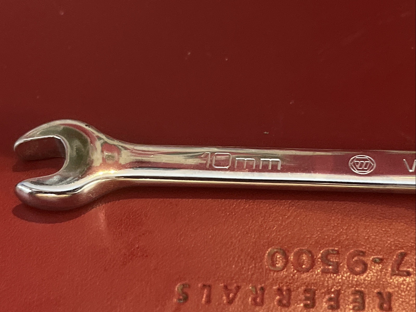 Wright Tool 10 mm Combination Wrench, Metric, Polished Chrome, 10 mm, 12-Point