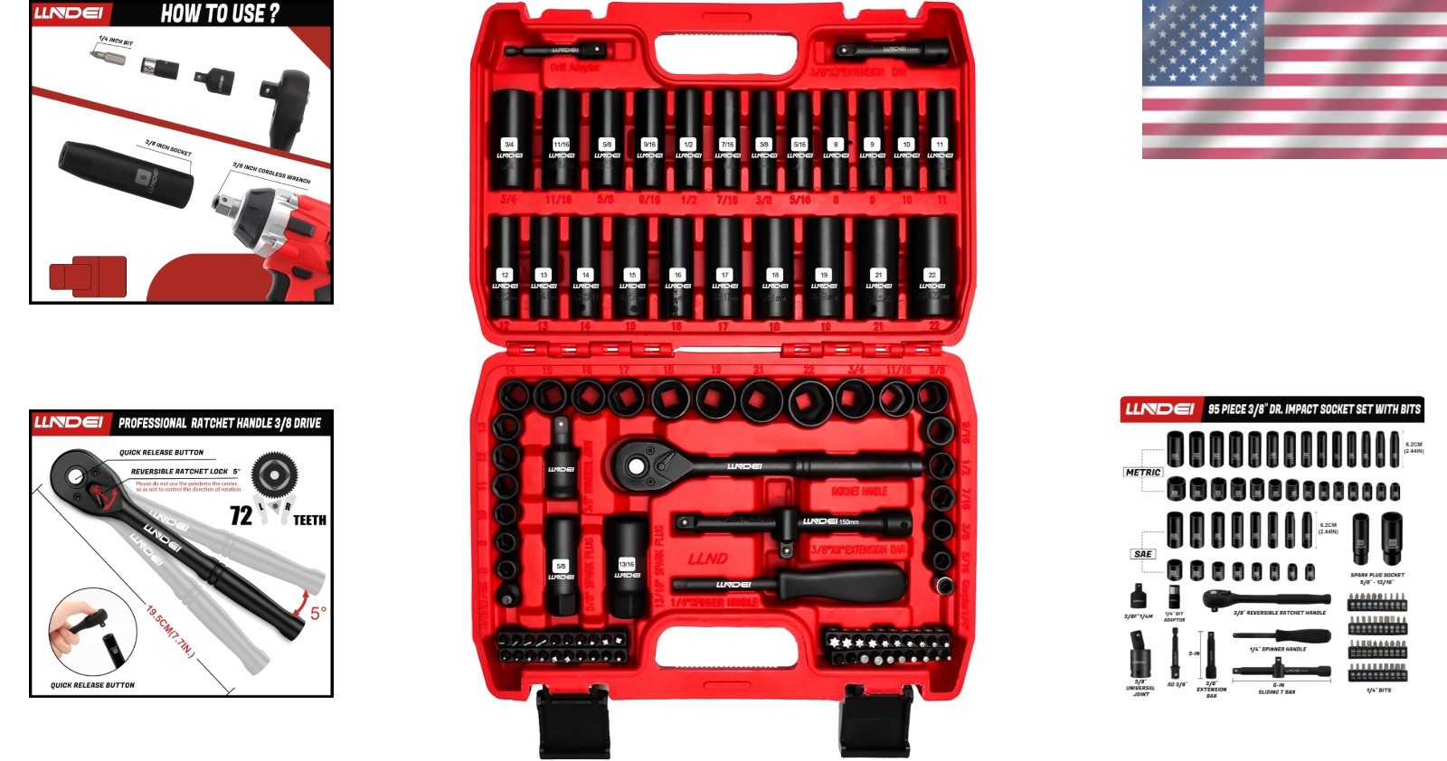 Comprehensive 95-Piece Socket Collection