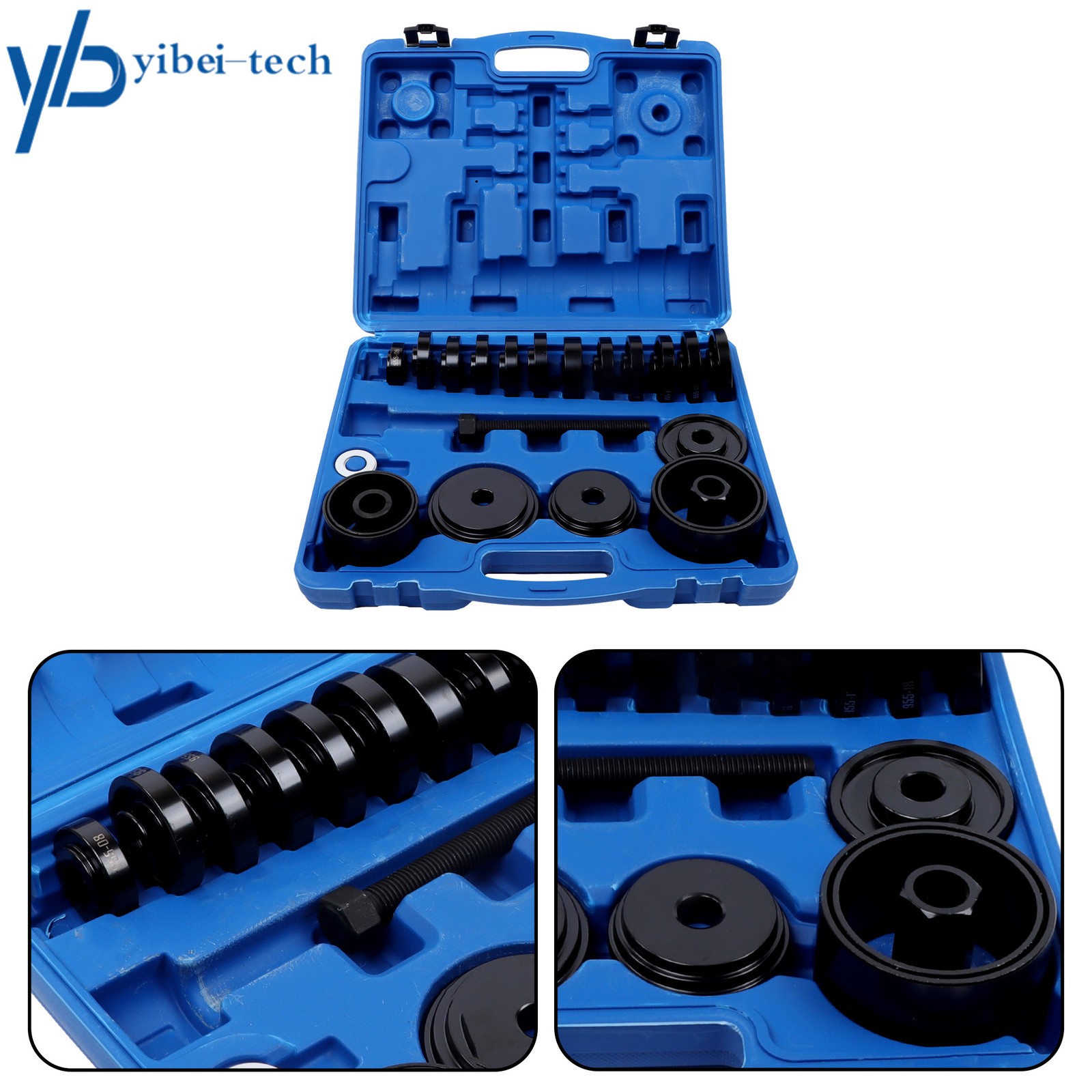 25Pieces Master Front Wheel Drive Bearing Puller Removal & Installer Adapter Kit