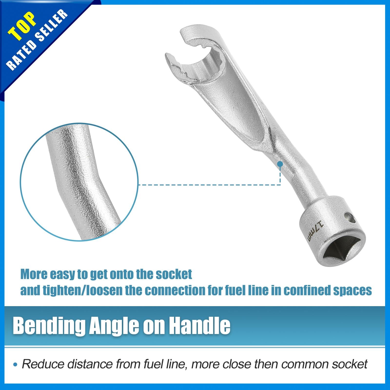 Pack x 1 For BMW 17mm 12Point Common Rail Injection Fuel Line Socket Nut Wrench