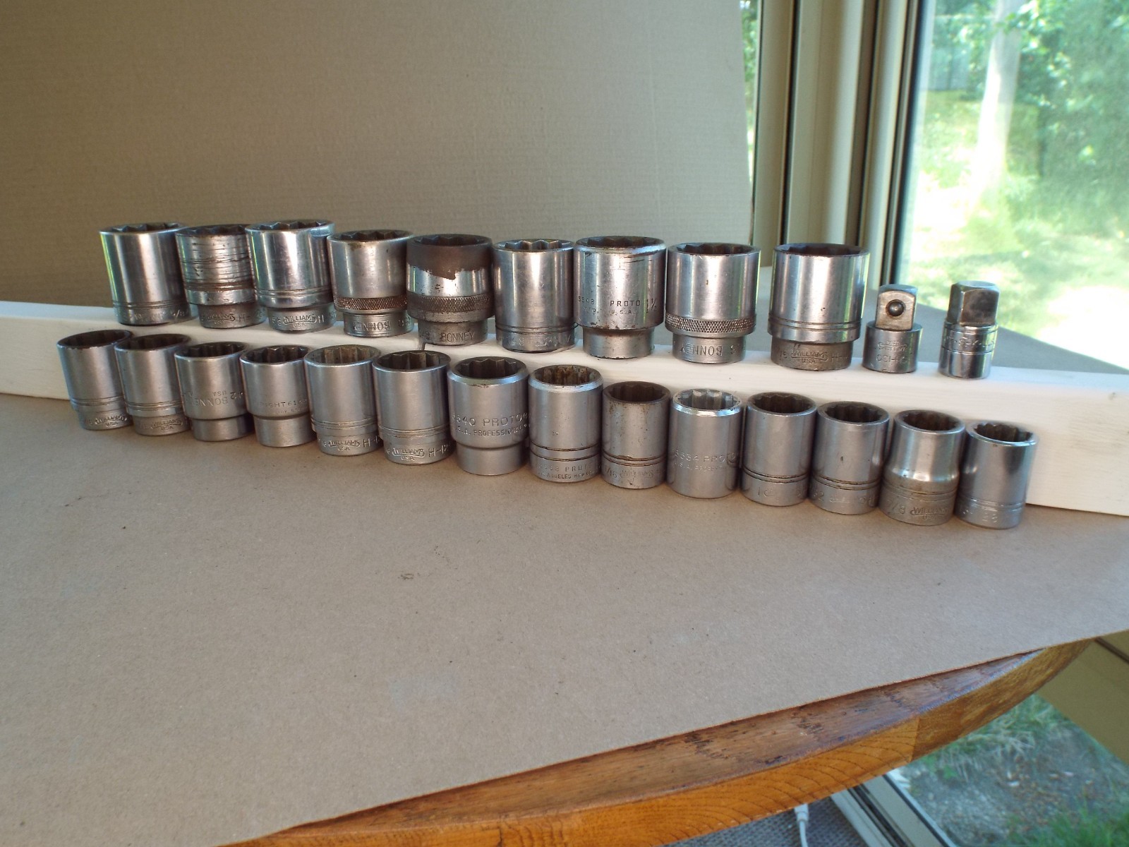 VTG 25 Pc 3/4″ Dr USA Socket Williams Proto Bonney Etc.. 7/8 – 1-5/8 Work (Read