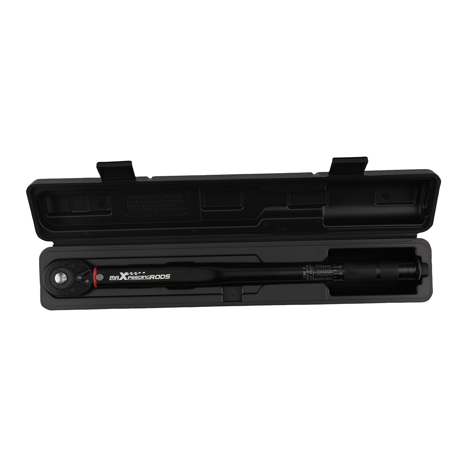 Digital Display Torque Wrench 1/2 Drive 10-150 Ft-Lb with Storage Case