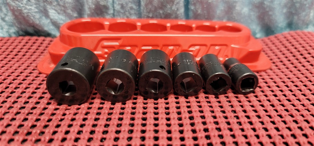 SNAP-ON TOOLS IMTMI8A 6-PC SHALLOW IMPACT SOCKETS 6 PT SAE 1/4″ – 9/16 1/4″ DR