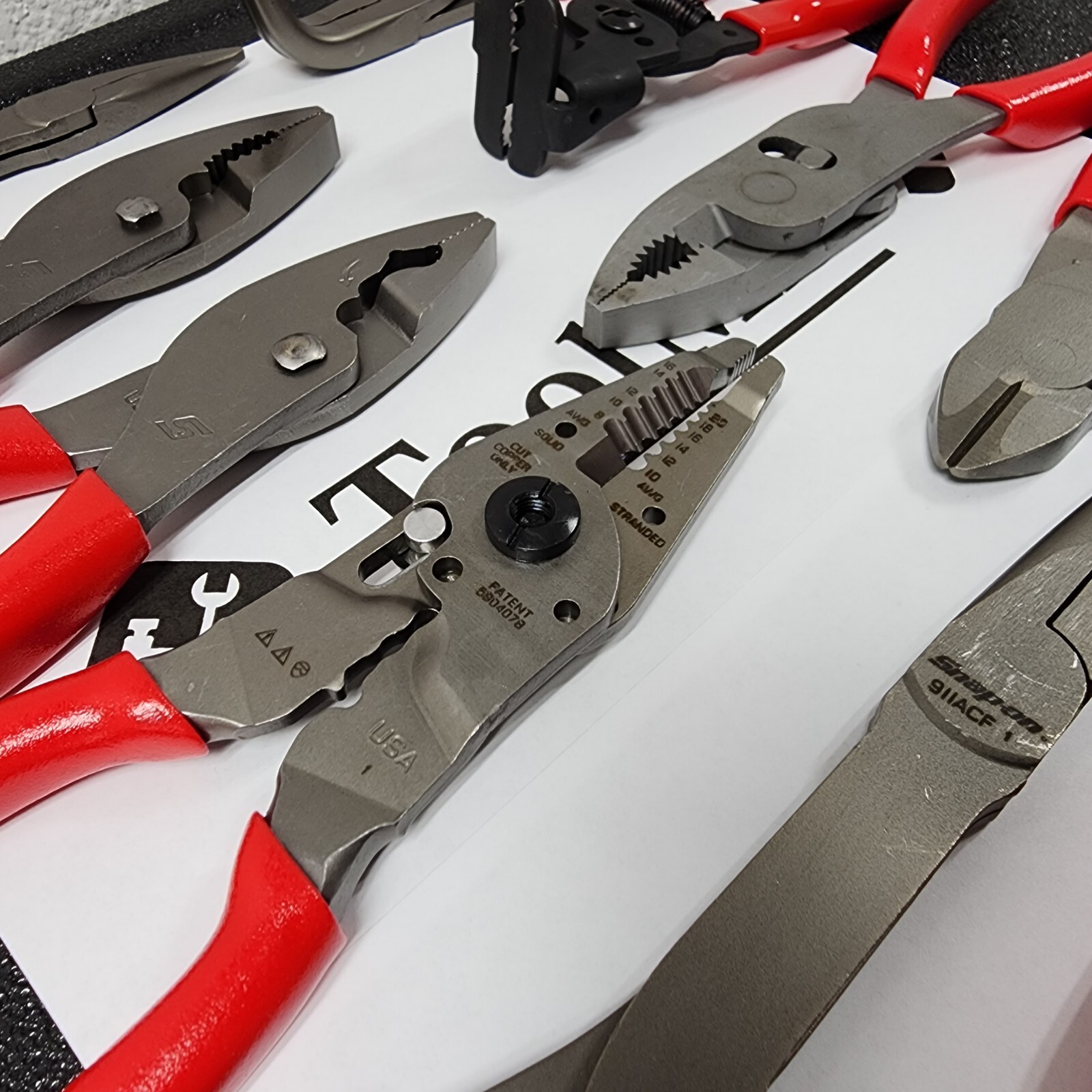 Snap-on Tools USA NEW 15pc RED Master Plier/Cutter/Stripper Set LN46ACF + MORE